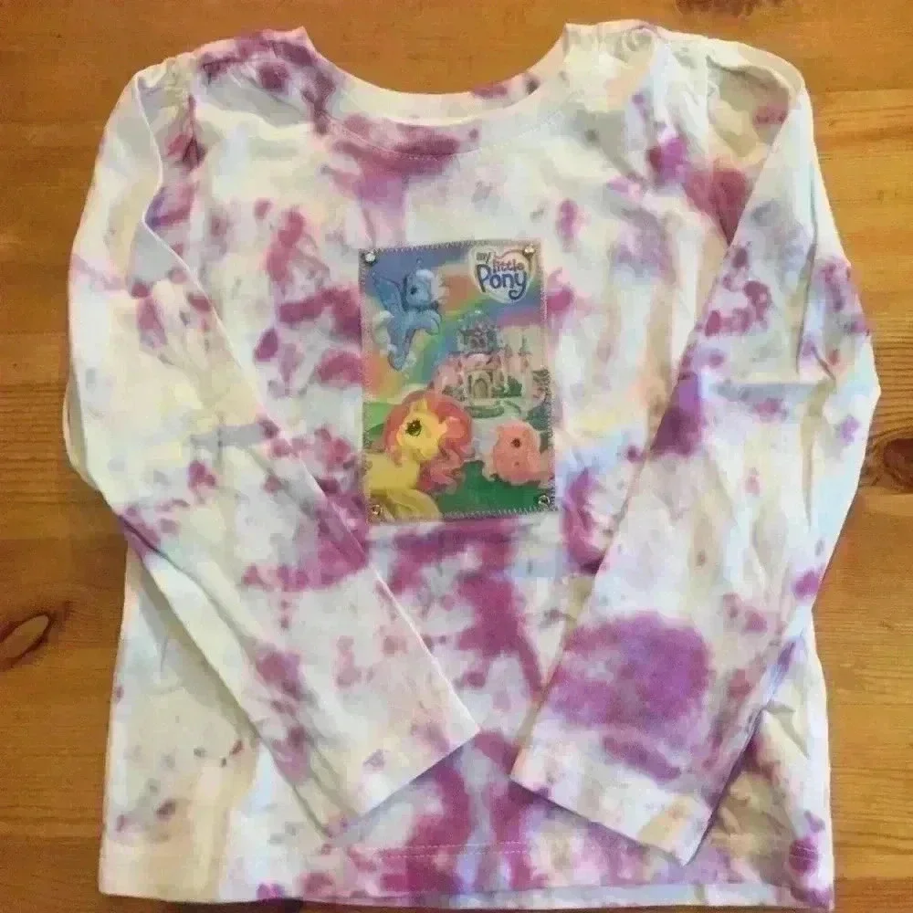 New! My Little Pony Tie Dye T-shirt girls handmade